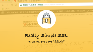 手動だと地味にハマるSSL化を、ワンクリックで簡単に設定してしまう「Really Simple SSL」プラグイン