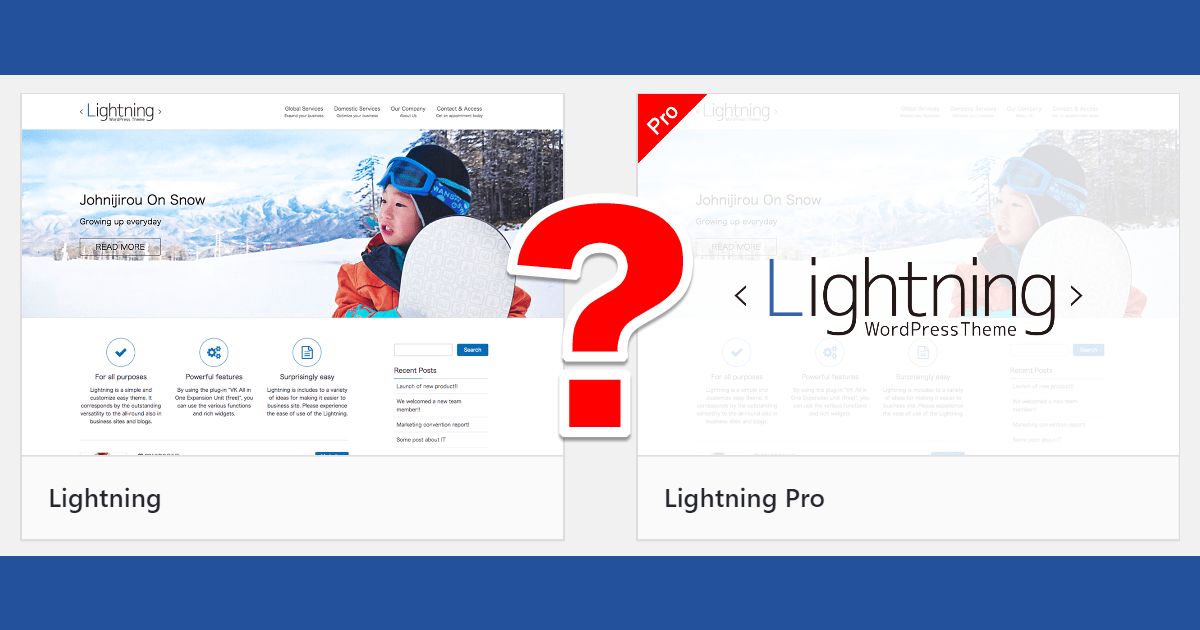 LightningとLightning Proの違いを徹底解説!